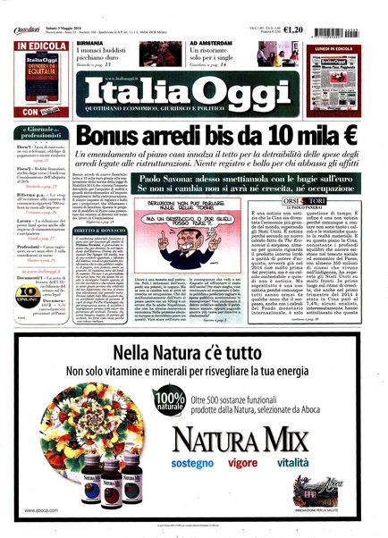 Italia oggi : quotidiano di economia finanza e politica